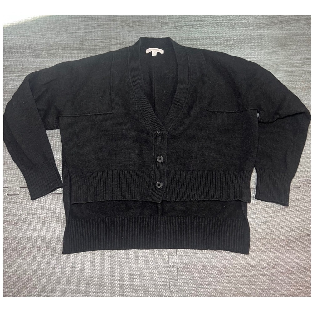 Banana Republic Black High Low Button Front Cardigan Sweater Womens Small